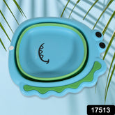 Frog Shape Foldable Baby Wash Basin, Space-Saving Lightweight Face Washing Tub (33×31cm / 1 Pc)